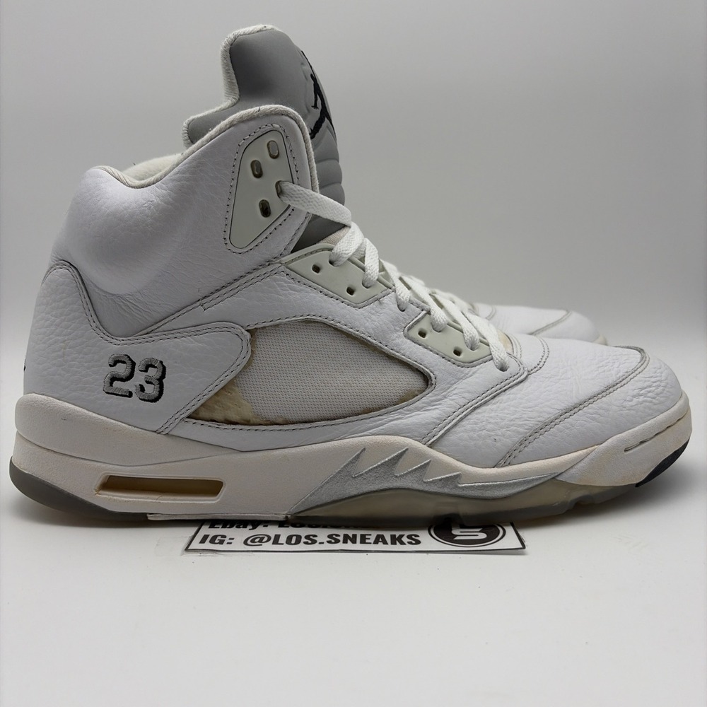 Size 12 - Air Jordan 5 Retro 2015 White Metallic*READ DESCRIPTION* - Picture 1 of 13